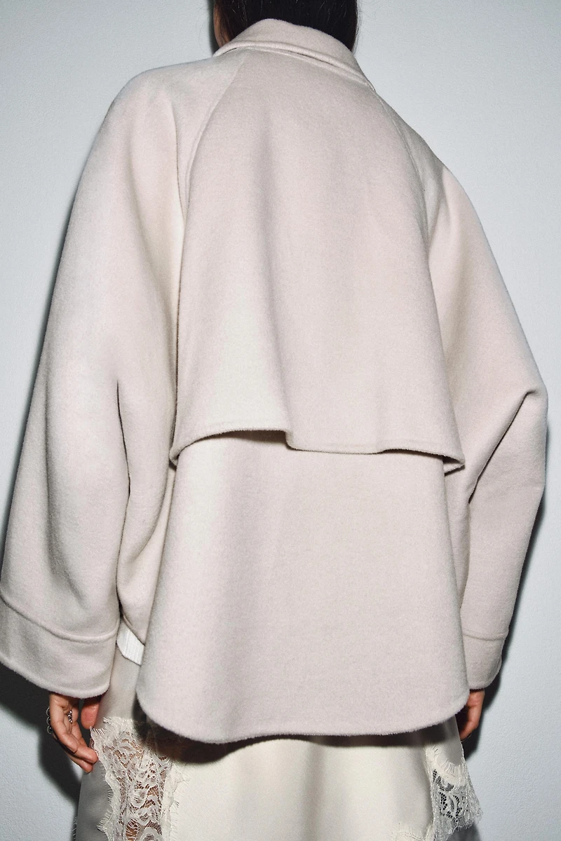 ZW COLLECTION WOOL JACKET WITH ZIP