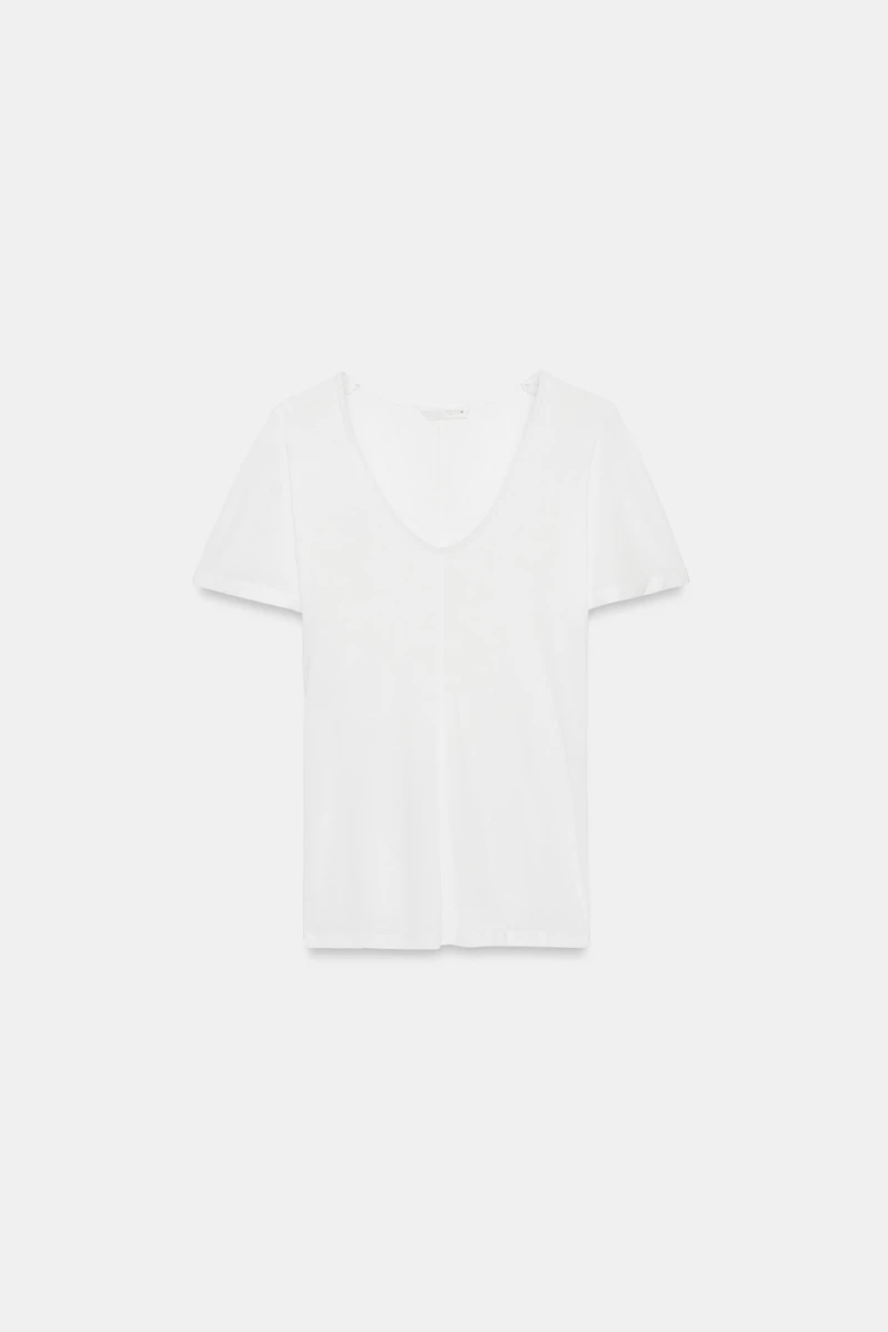 T-SHIRT FLUIDE À MANCHES COURTES
