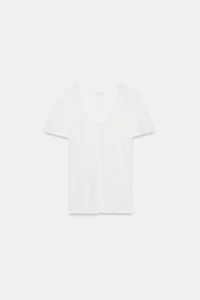T-SHIRT FLUIDE À MANCHES COURTES