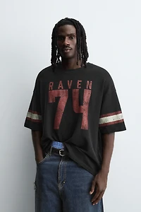 VARSITY OPEN WEAVE T-SHIRT