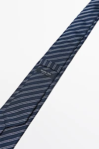 100% silk double stripe tie