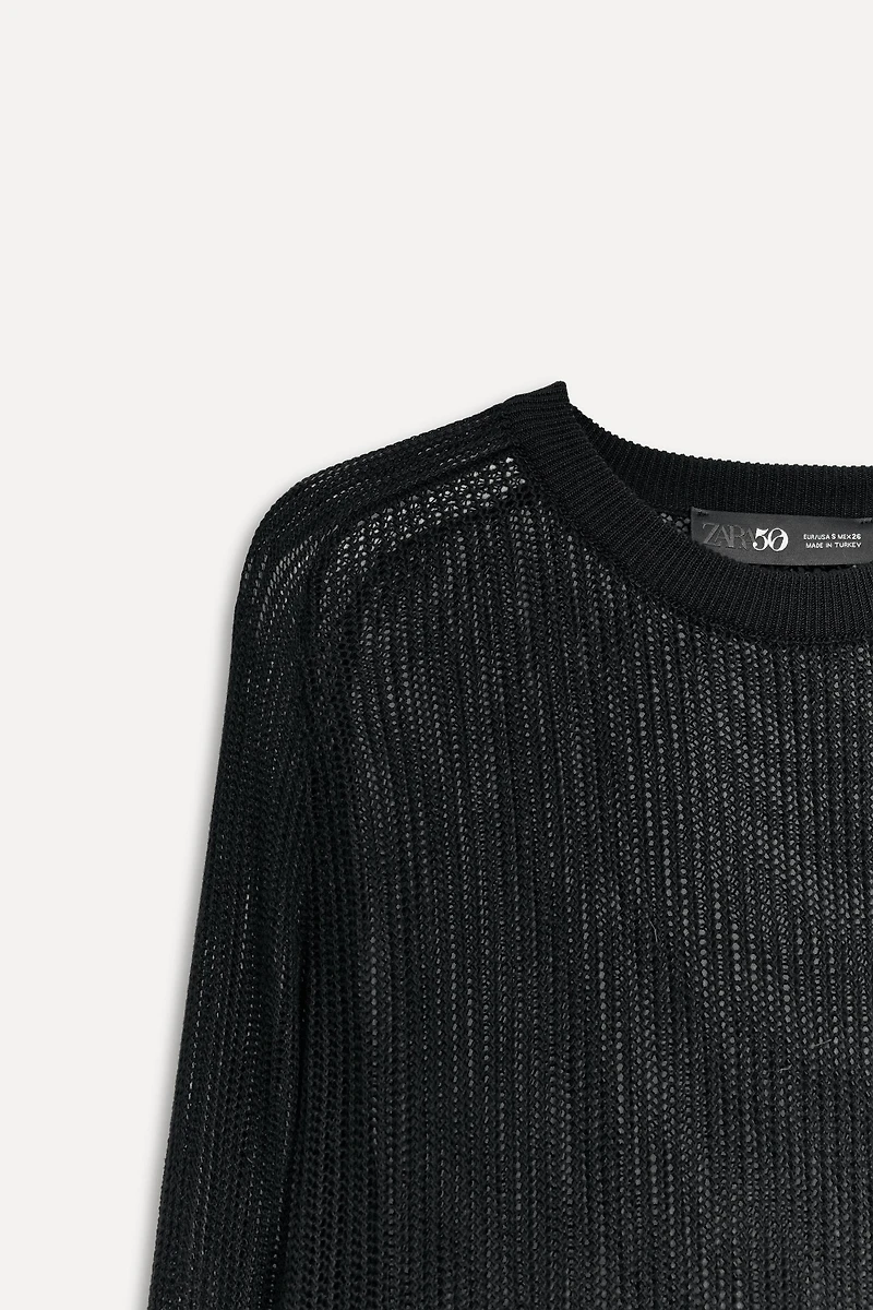 OPEN KNIT SWEATER 50TH ANNIVERSARY