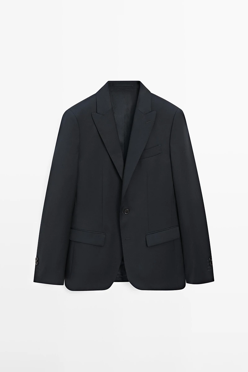 100% virgin wool suit blazer