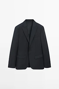 100% virgin wool suit blazer