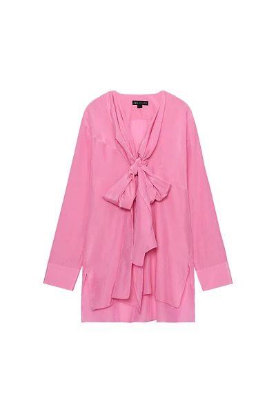 BLOUSE FLUIDE À NŒUDS ZW COLLECTION