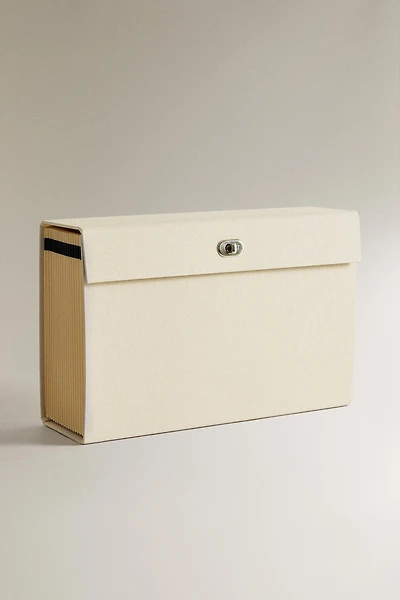 LINEN BRIEFCASE FILE FOLDER