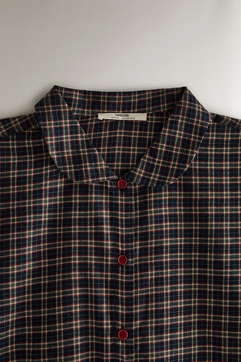 ENSEMBLE PYJAMA EN FLANELLE À CARREAUX NOËL (LOT DE 2