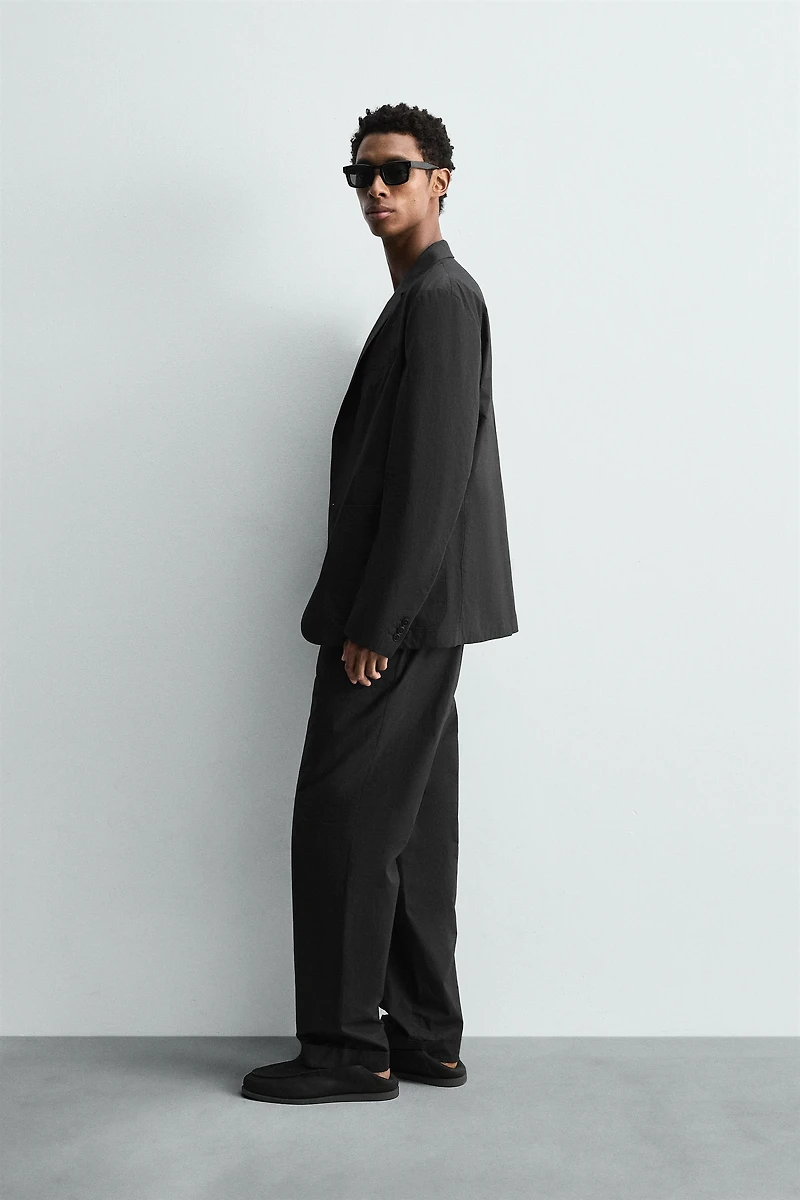 POPLIN SUIT BLAZER