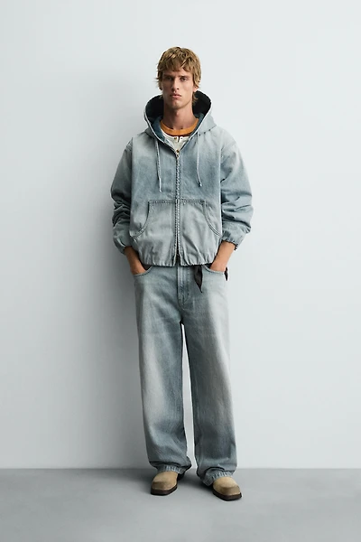 DENIM HOODIE JACKET