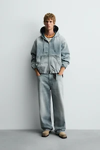 DENIM HOODIE JACKET