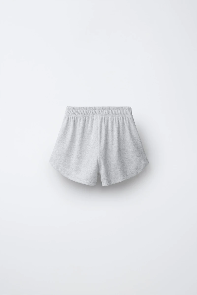 TOWEL EFFECT T-SHIRT AND BERMUDA SET