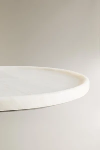WHITE MARBLE BATHROOM TRAY