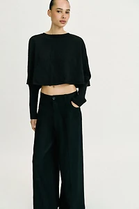 WIDE-LEG LINEN PANTS