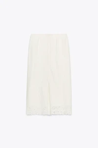 ZW COLLECTION EMBROIDERED EYELET SKIRT