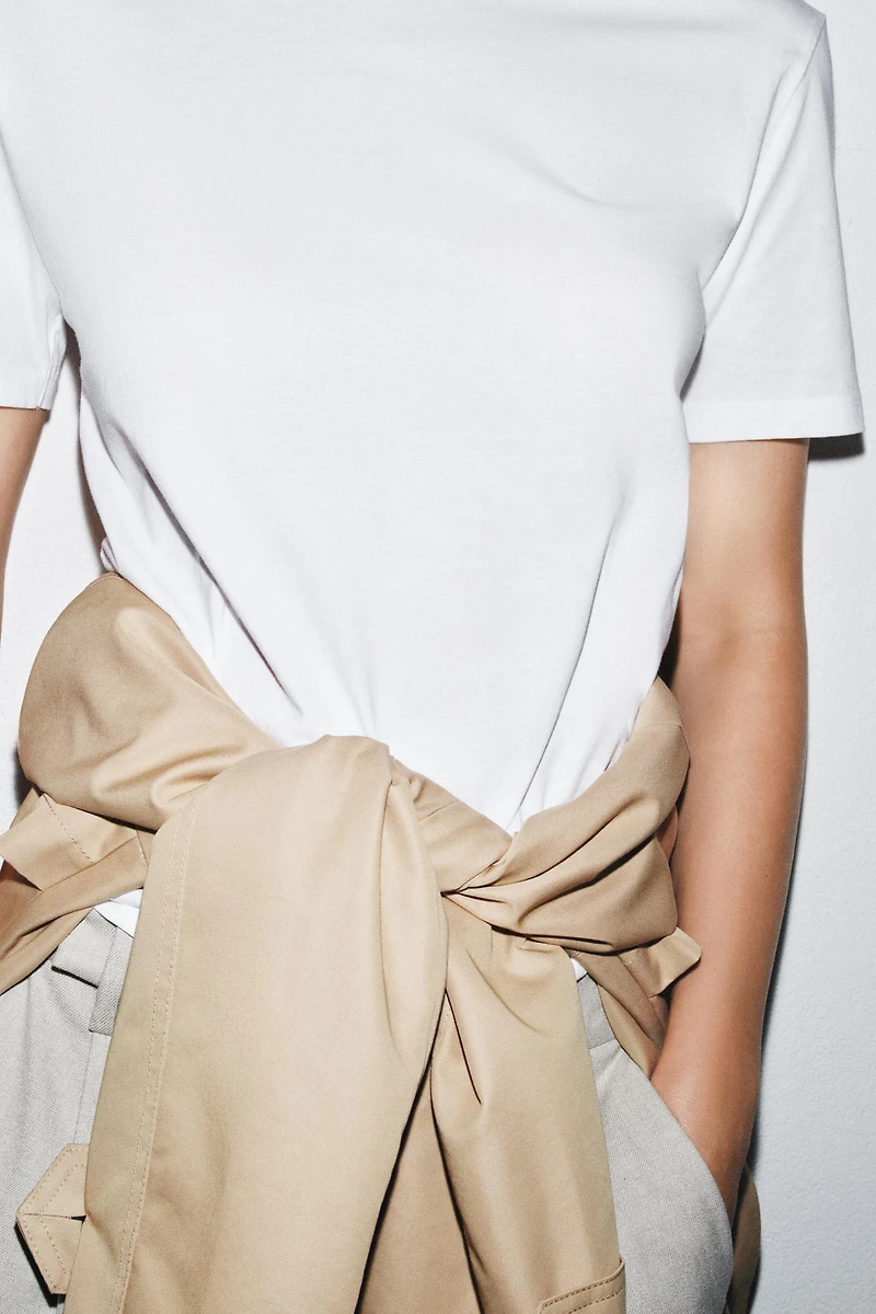 MERCERIZED COTTON T-SHIRT
