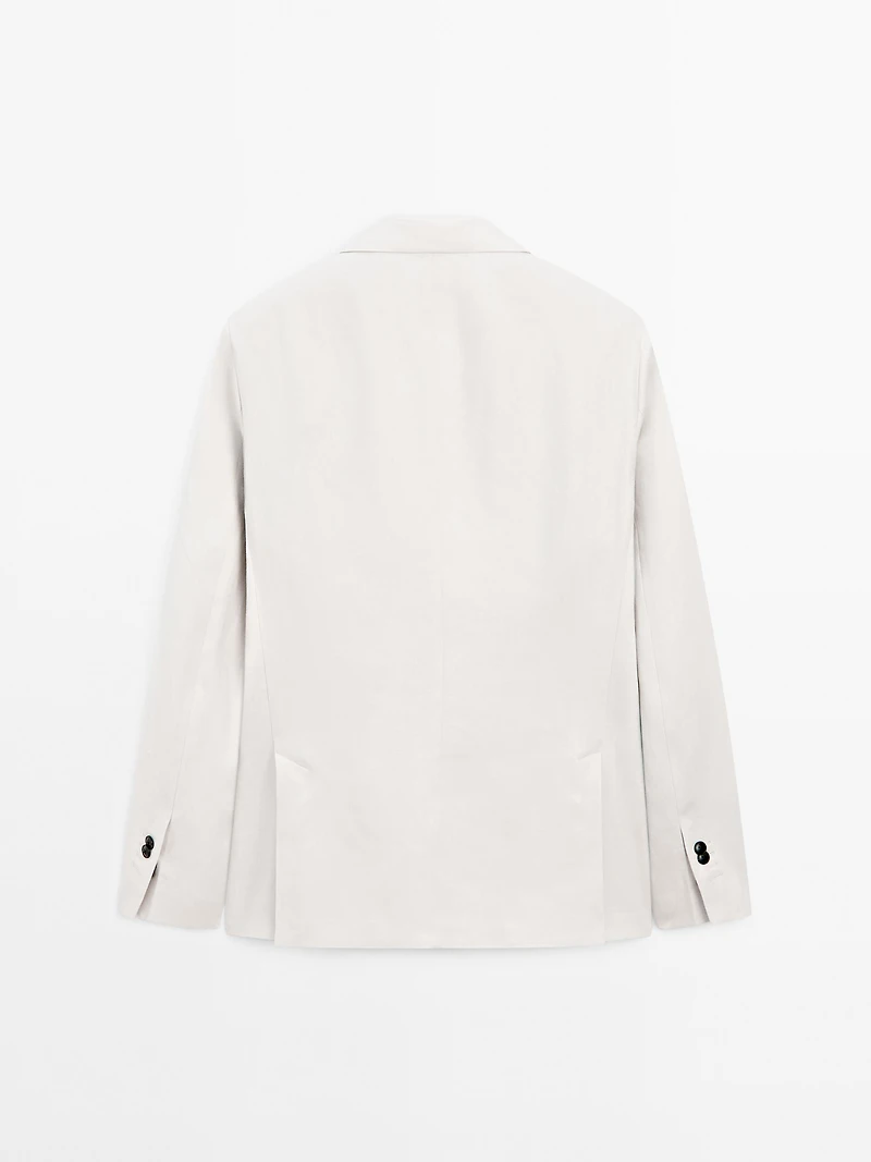 100% linen suit blazer
