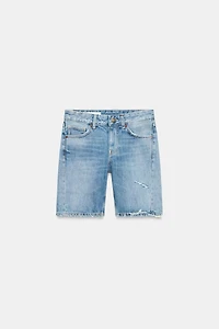 BERMUDA EN DENIM TRF TAILLE MOYENNE