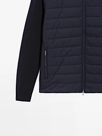 Quilted bomber jacket