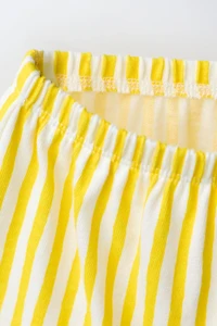 STRIPED T-SHIRT AND BLOOMER SET
