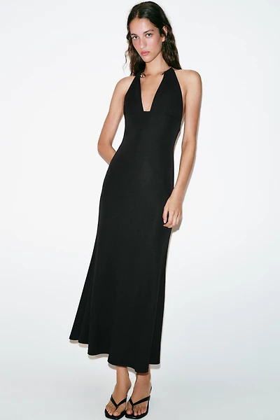 CHOKER HALTER DRESS