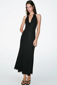 CHOKER HALTER DRESS