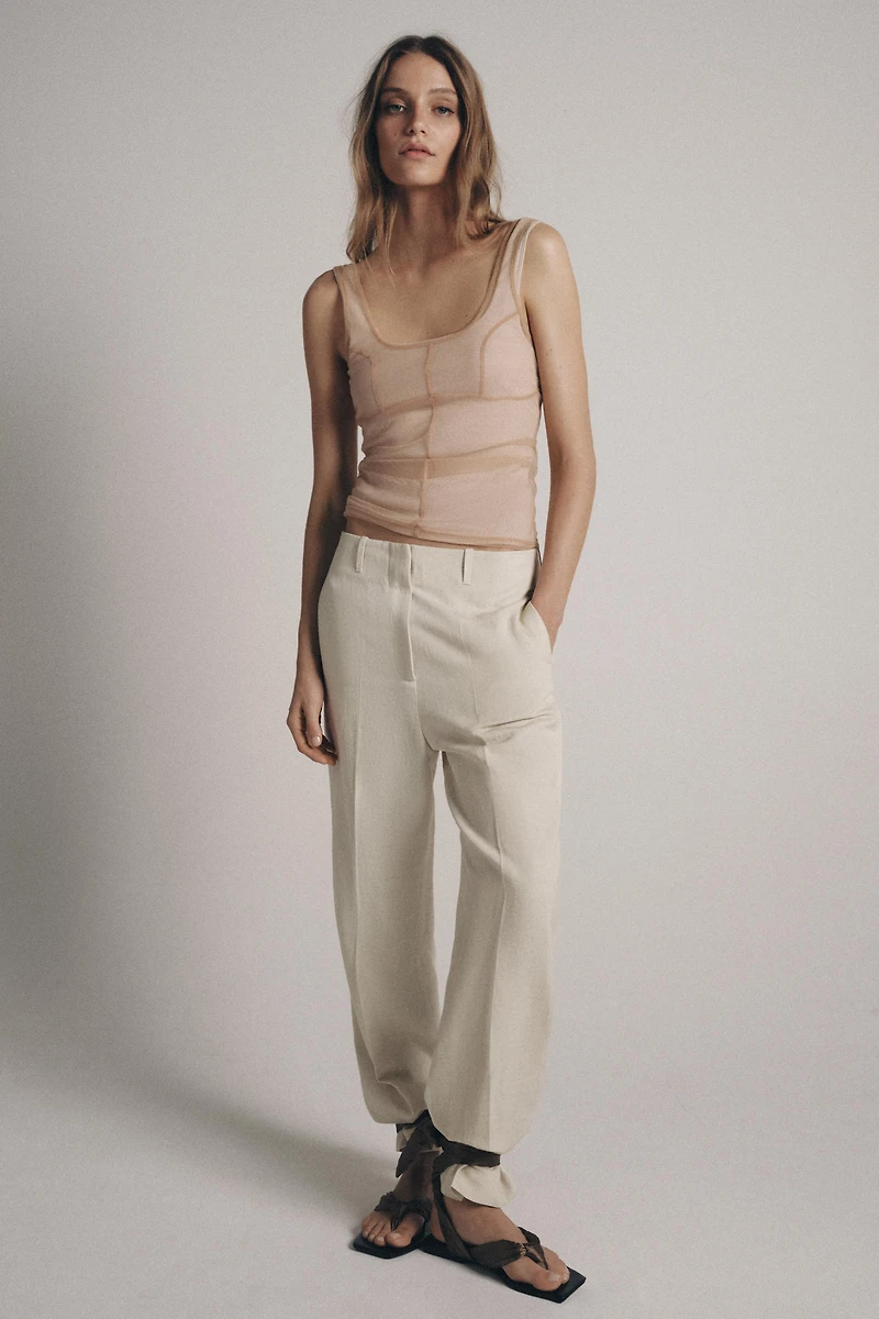 TULLE STITCHING TOP