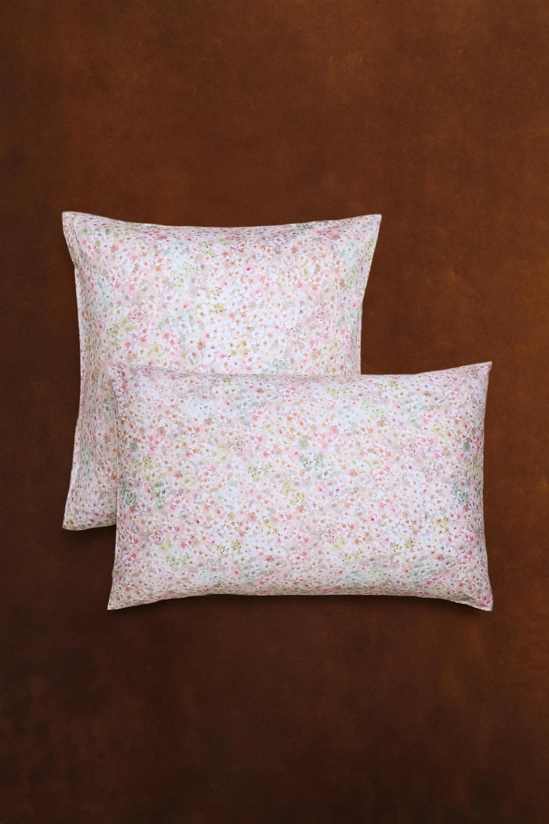 TAIE D’OREILLER IMPRIMÉ FLORAL
