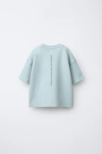 T-SHIRT EN INTERLOCK À INSCRIPTIONS
