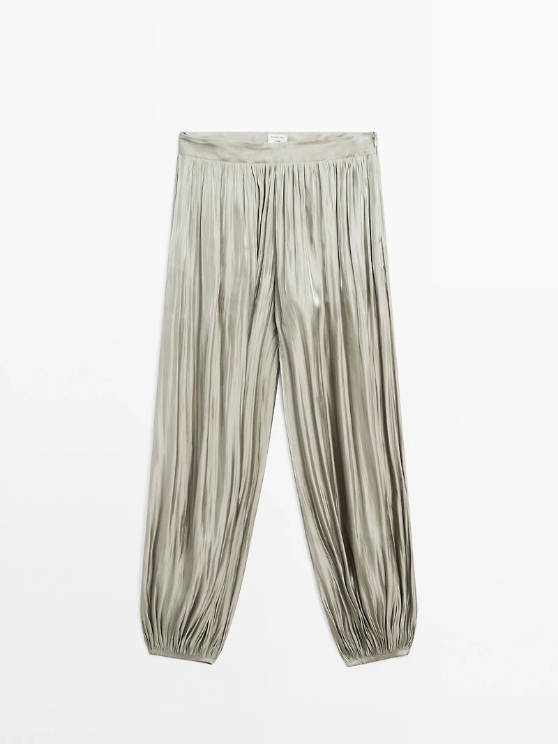 Shiny balloon trousers - STUDIO
