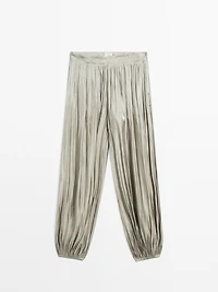 Shiny balloon trousers - STUDIO