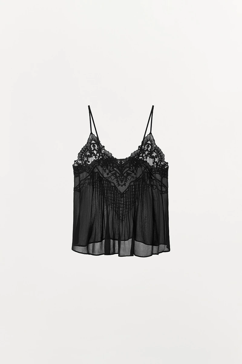 TOP LINGERIE BRODÉ FANTAISIE ZW COLLECTION