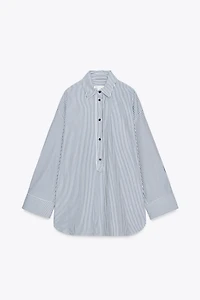 CHEMISE EN POPELINE RAYÉE ZW COLLECTION