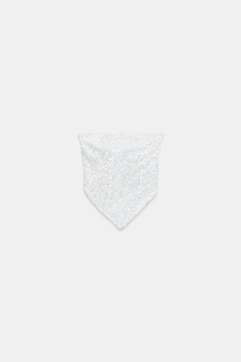 TOP BANDEAU PAILLETTES
