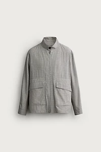 REGULAR FIT CHECKERED JACKET