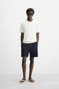 POLO EN MAILLE CÔTELÉE