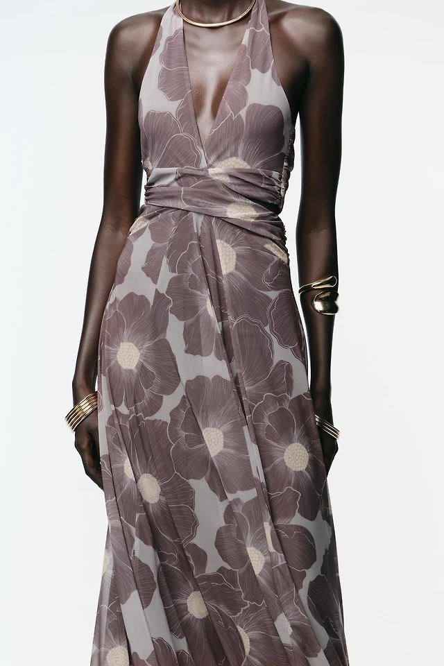 Zara PRINTED CUT OUT TULLE MAXI DRESS at Mall of America in Bloomington, MN Zara PRINTED CUT OUT TULLE MAXI DRESS at Mall of America in Bloomington, MN
