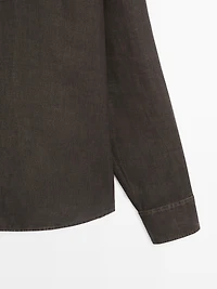 100% linen regular fit shirt