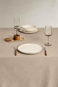 FADED-EFFECT COTTON TABLECLOTH