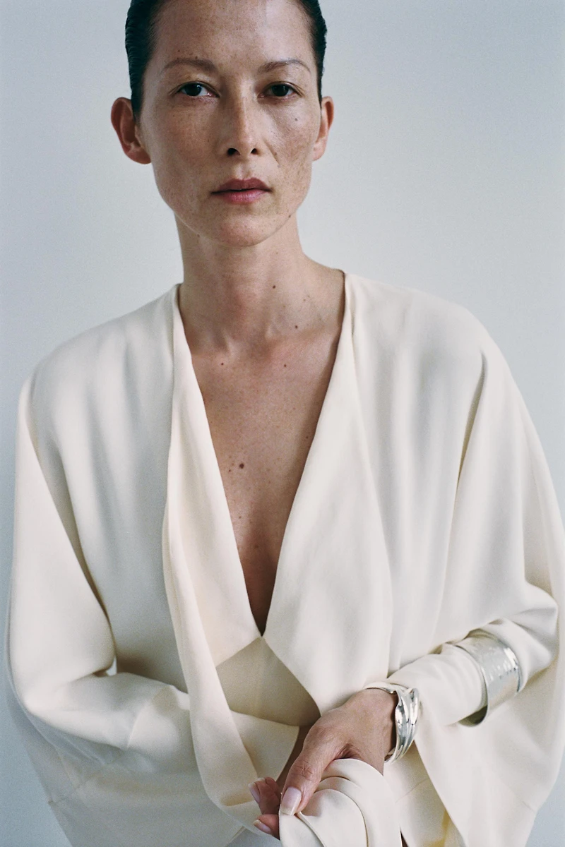 ROBE MIDI À NŒUDS ZW COLLECTION