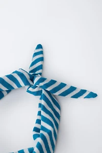 STRIPED KNIT BANDANA