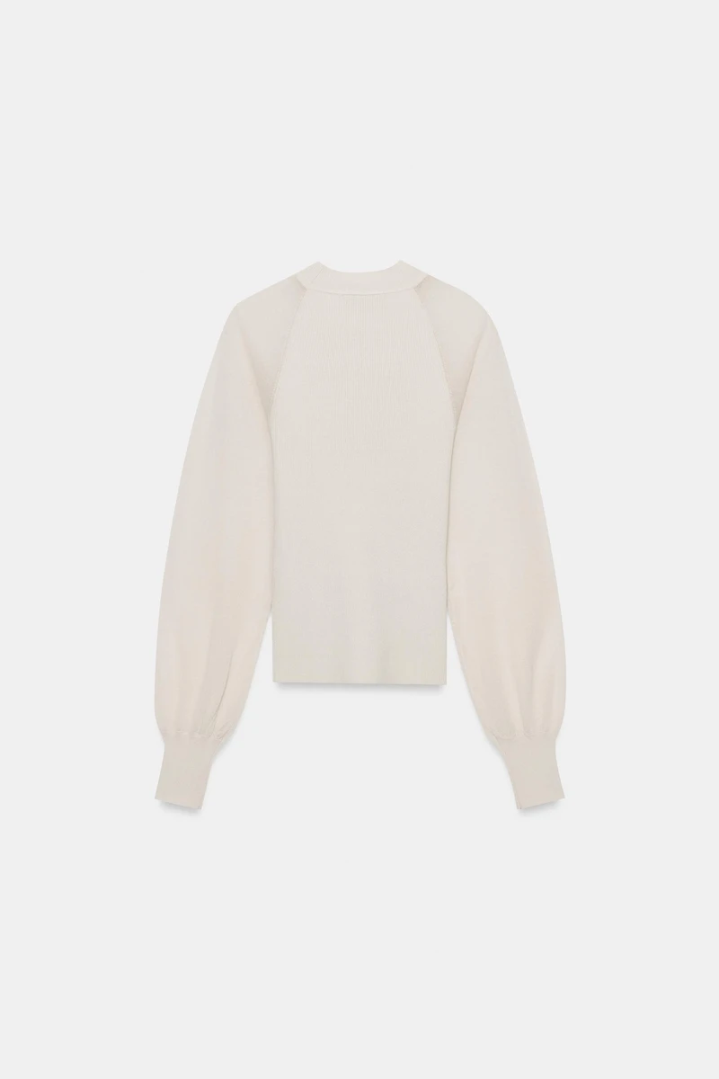 CONTRAST SLEEVE KNIT JUMPER