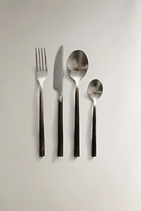 4-PIECE ANTIQUE FINISH FLATWARE SET