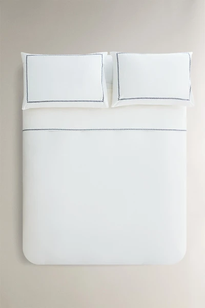 HOUSSE DE COUETTE BRODERIE BORDURE
