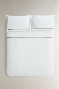 HOUSSE DE COUETTE BRODERIE BORDURE