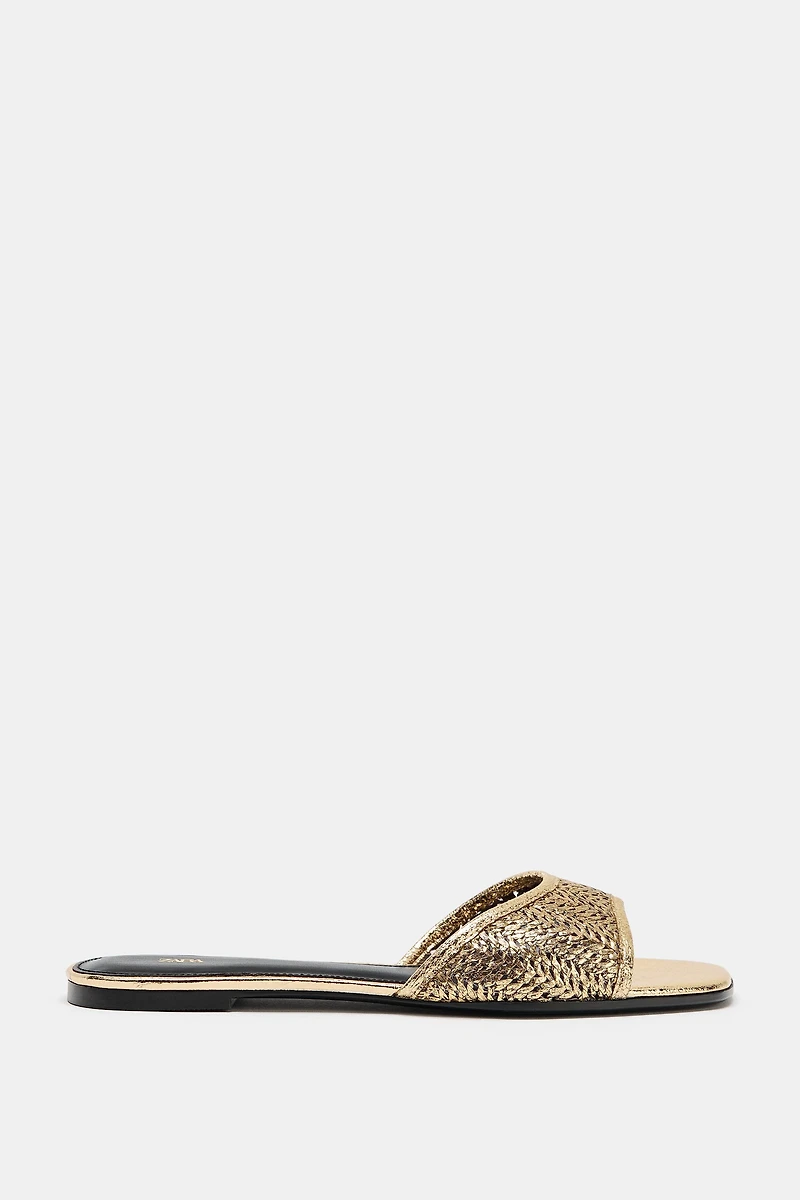 BRAIDED FLAT SANDALS