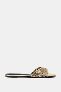 BRAIDED FLAT SANDALS