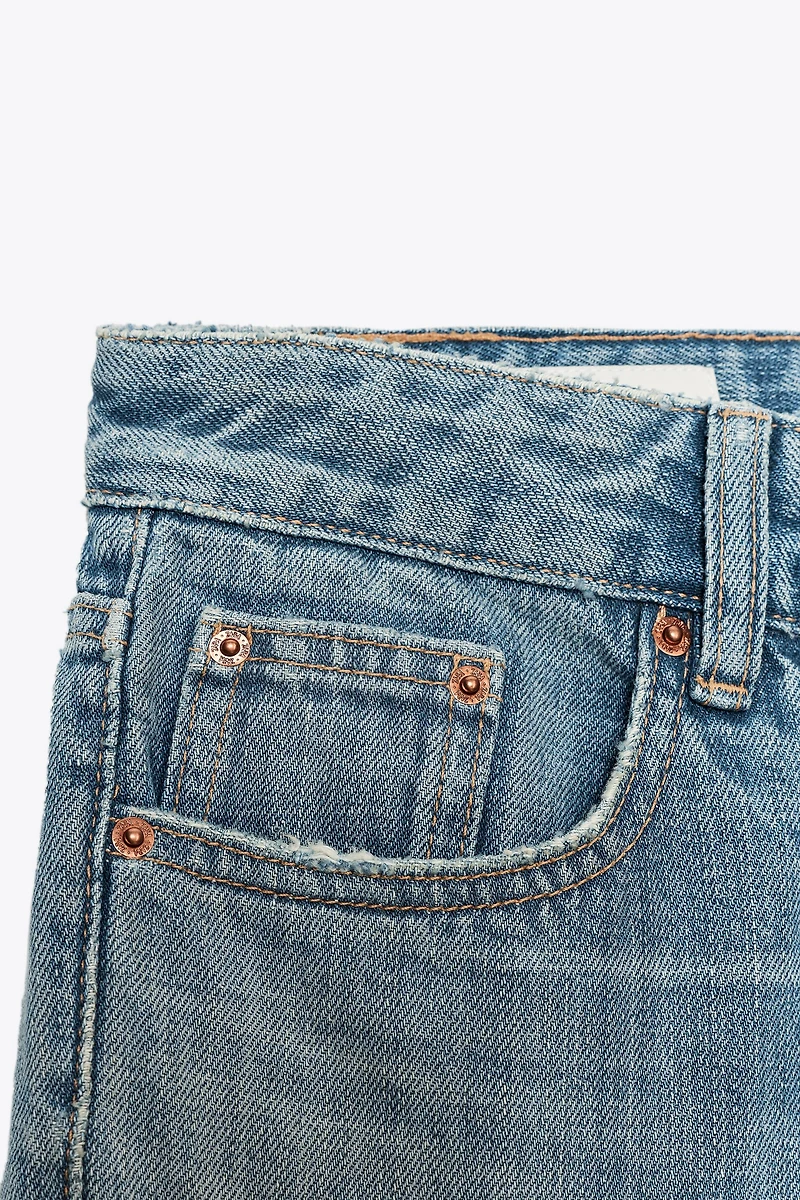 TRF LOW RISE FLARE JEANS
