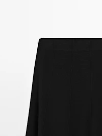 Long knit skirt