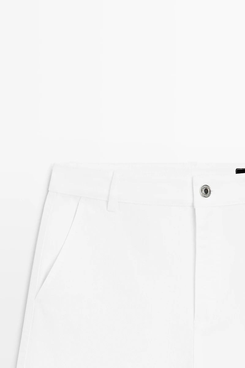High-waist palazzo jeans