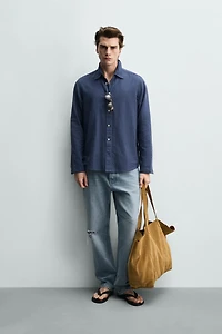 PLAID JACQUARD SHIRT
